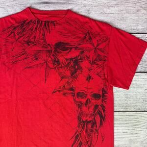 Y2k MMA Elite Skull Graphics Fighting T-shirt